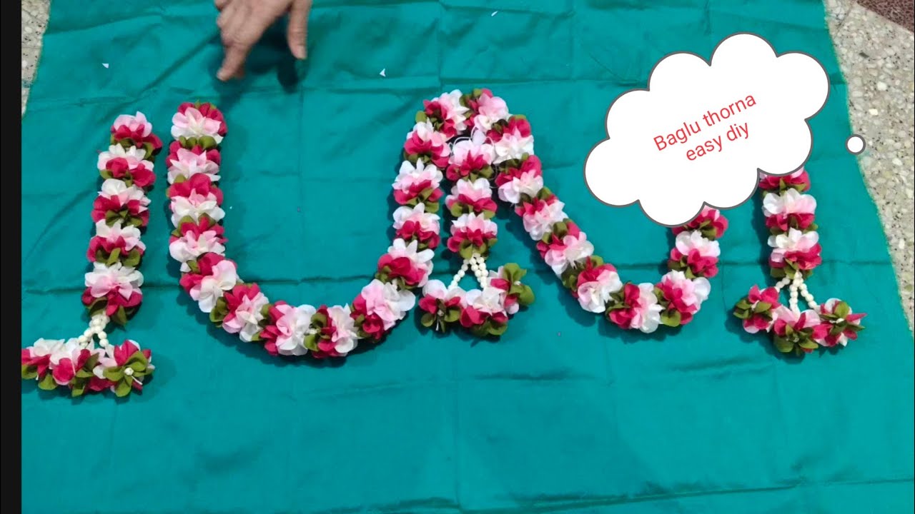 Cloth Garland|Handi Craft|Hand Made|Use of cloth|Home made|Pooja|Decoration|Thorana|Door hanging|DIY