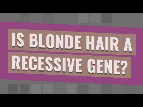 Vídeo: Blonde é um gene dominante ou recessivo?