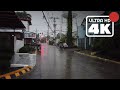❰4K❱ Walking in pouring rain in neighboring village