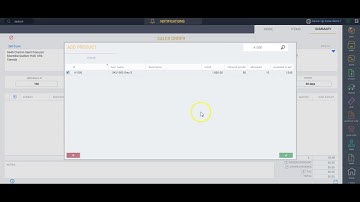 Order module - Paragon ERP demonstration