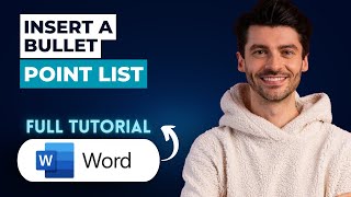 How to Insert a Bullet Point List in Microsoft Word [2026 Guide]