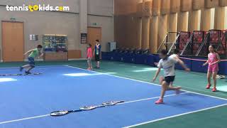 Warm up tennis game for kids - Racquet worm screenshot 4