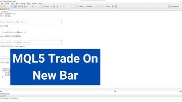 MQL5 -- How to Only Trade on a New Bar (Easy!)