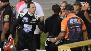 SRX at Indy - Unseen Post Race Confrontation - Helio Castroneves vs Marco Andretti and Scott Speed