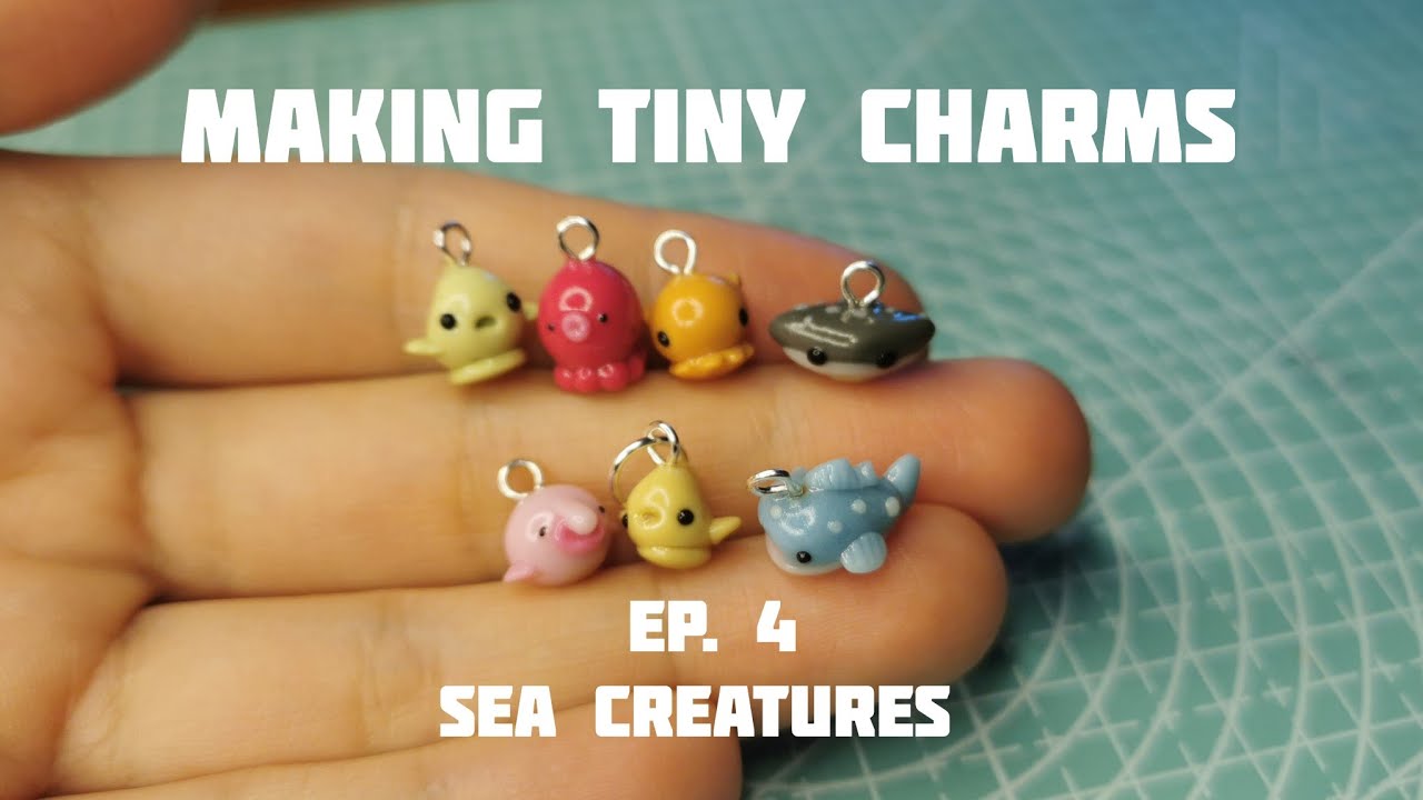 making tiny sea creatures out of clay - YouTube