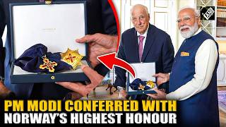 Historic 32nd global honour: PM Modi conferred with Norway's Grand Cross Order of Merit