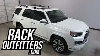Toyota 4Runner with Rhino Rack Vortex RLT600 Roof Rack Crossbars on RTS Tracks
