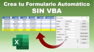 Crea FÁCILMENTE tu Formulario para REGISTRAR DATOS en Excel (Sin Macros ni VBA)