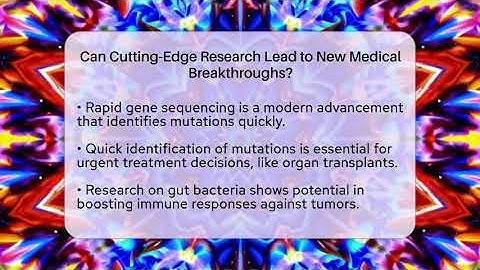 Can Cutting-Edge Research Lead to New Medical Breakthroughs? - Strange Science HQ