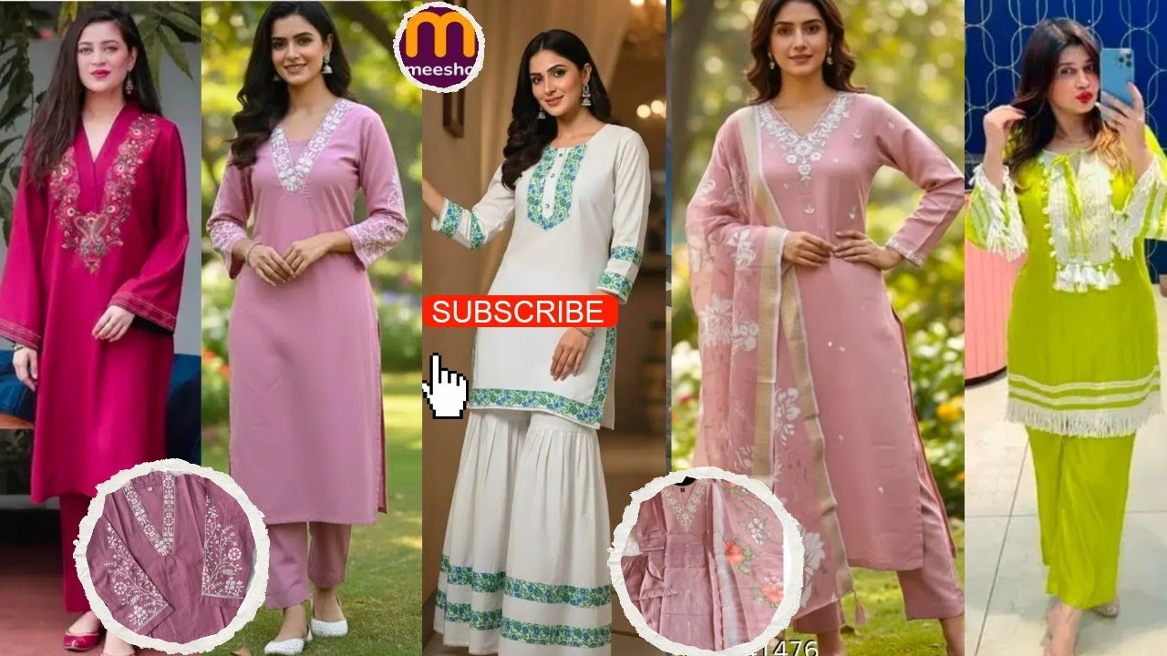 ✨ Meesho Partywear Kurta Set Under ₹299 | Ramzan / Eid Special Haul 😍 #meeshohaul #hual @Meesho 