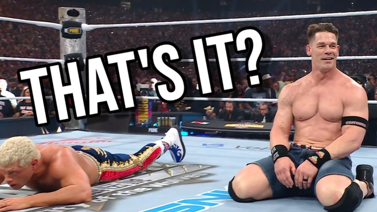 Cody Rhodes vs. John Cena Stunk. WrestleMania 41 Night 2 Review