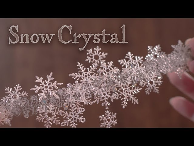 【レジン×透明粘土】雪の結晶のブレスレット DIY Snow Crystal bracelet [resin × Transparent clay]