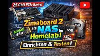 Alles getestet! Zimaboard 2 mit HDDs, SSDs, NVMe &amp; 25Gbit PCIe 💥