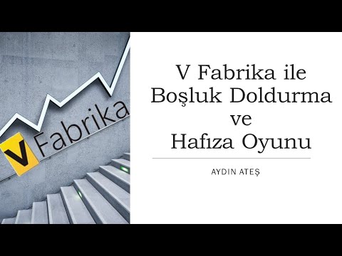 VFabrikada Boşluk Doldurma ve Hafıza Oyunu Uygulaması