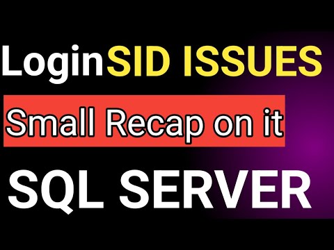 SQL Logins SID || SQL Server Login Vs Users || Login Update Command || How to Update  SID ||