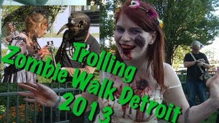 Trolling Detroit zombie walk 2013