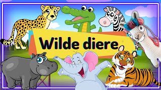 Wilde diere vir kleuters  #wildedieregeluide #tekenprent #Afrikaans screenshot 3