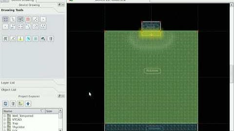 VisualTCAD Tutorial 1: Drawing and Simulating a PN Diode.