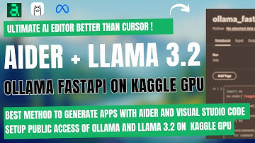 Aider + Llama 3.2: Run with Ollama FastAPI on Kaggle Free GPU
