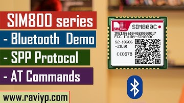 SIM800 series Bluetooth AT commmands - Live Demo