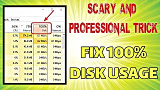 how to fix 100% disk usage in windows 10 |2022|