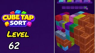Cube Tap Sort Level 62 Walkthrough