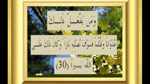 القران الكريم سورة النساء الأية 30.wmv