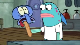 Harold that's a Squidward on a stick