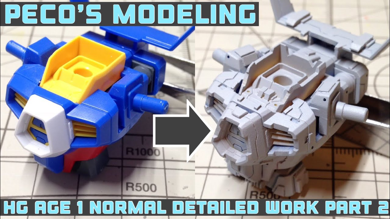 Hg Gundam Age 1 Normal Detailed Work Part2 ガンプラ ディテールアップ製作動画 Youtube