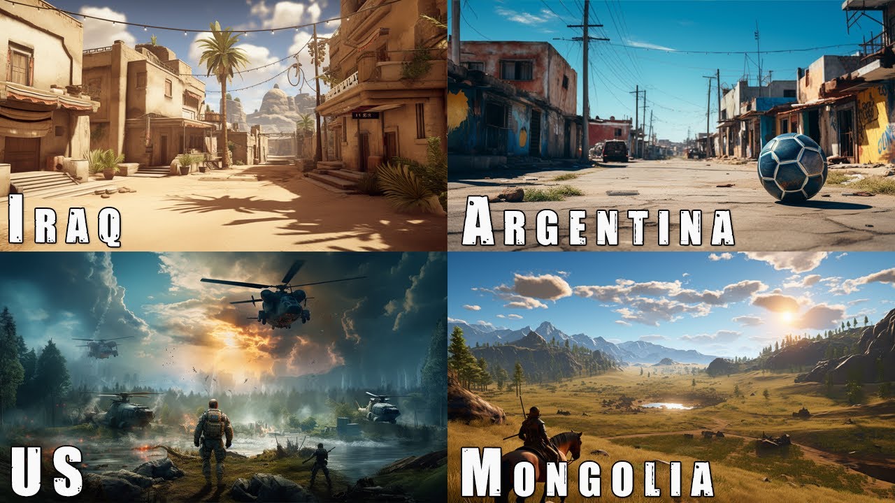 Asking AI to Create Video Game Stages Based On Each Country - YouTube