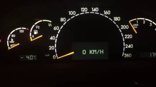 Mercedes w220 значение скорости в цифрах