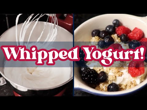Whipped Yogurt Recipe No Cream