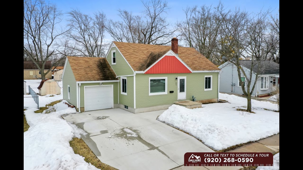 Green Bay Home for Sale 3BR/1BA Cape Cod near Lambeau Field YouTube
