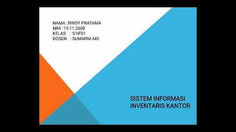 Aplikasi sistem informasi inventaris kantor