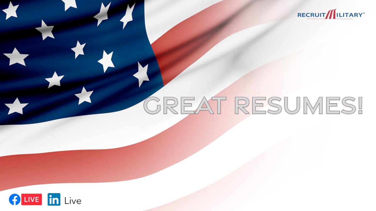Resume Tips for Veterans: How to Stand Out in 8 Seconds! - YouTube