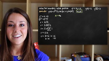 Boundary value problem, second-order homogeneous differential equation, complex conjugate roots