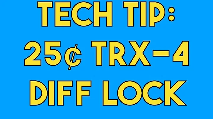 Crawler Canyon Tech Tip: 25¢ TRX-4 Diff Lock