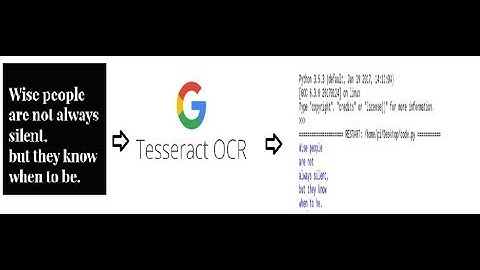Google Tesseract OCR Extracting Text from an Image File