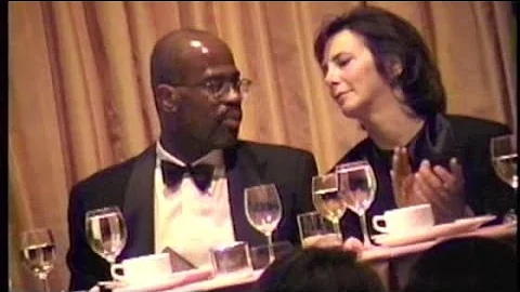 O.J. Simpson prosecutors MARCIA CLARK and CHRIS DARDEN  attend L.A. Press Club Dinner -- 1996