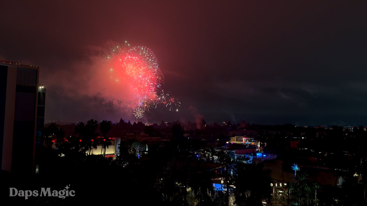 2026 Disneyland New Year's Eve Fantasy in the Sky Fireworks Spectacular From Disneyland Hotel