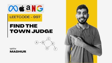 Find the Town Judge | Leetcode - 997 | C++ | Python | Hindi