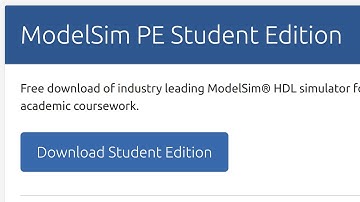 How to install ModelSim Student Edition