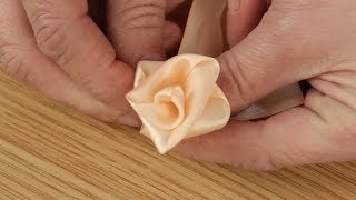How To Make A Ribbon Rose | Craft Techniques screenshot 5
