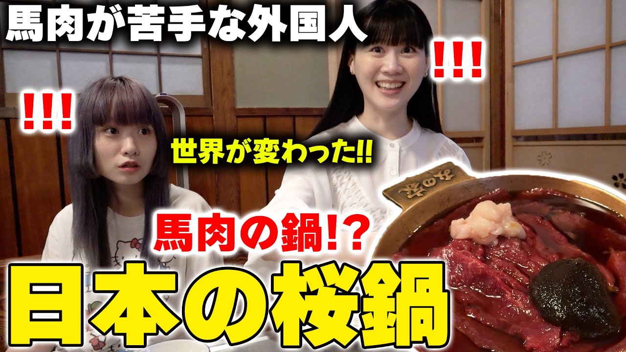 日本にこんな食べ物があるの⁉馬肉が怖い外国人を日本の桜鍋を食べさせたら世界が変わったwww【海外の反応】
