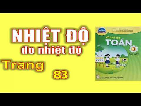 Video Vở toán 3 chân trời Nhiệt độ. Đo nhiệt độ - Trang 83 - YouTube