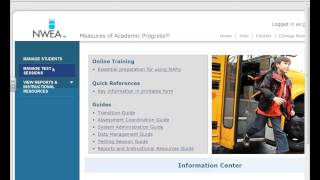 NWEA Testing Session Set up