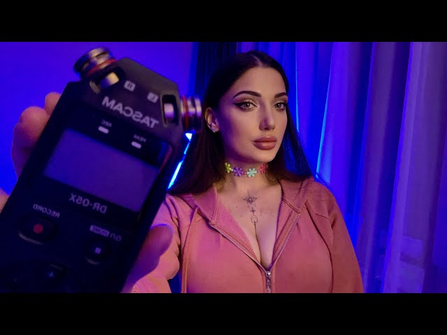 Tascam Biting with Wet Mouth Sounds (no talking) | ASMR