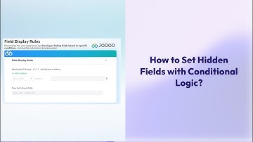 Form - How to set hidden fields with conditional logic?