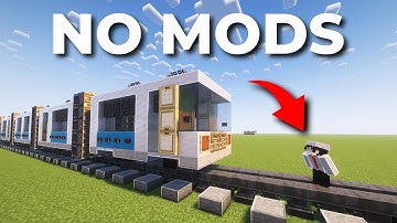 NO MODS NEEDED! Working Train In Minecraft🤯