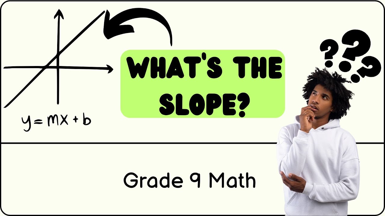 How to Find the Slope of a Line Using Two Points | Grade 9 Math Made ...